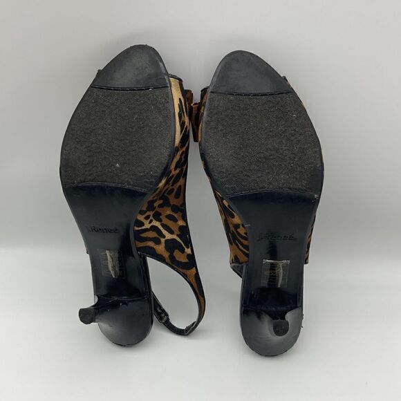 J.Renee Rio Leopard Print Heels Size 8M - Picture 9 of 9